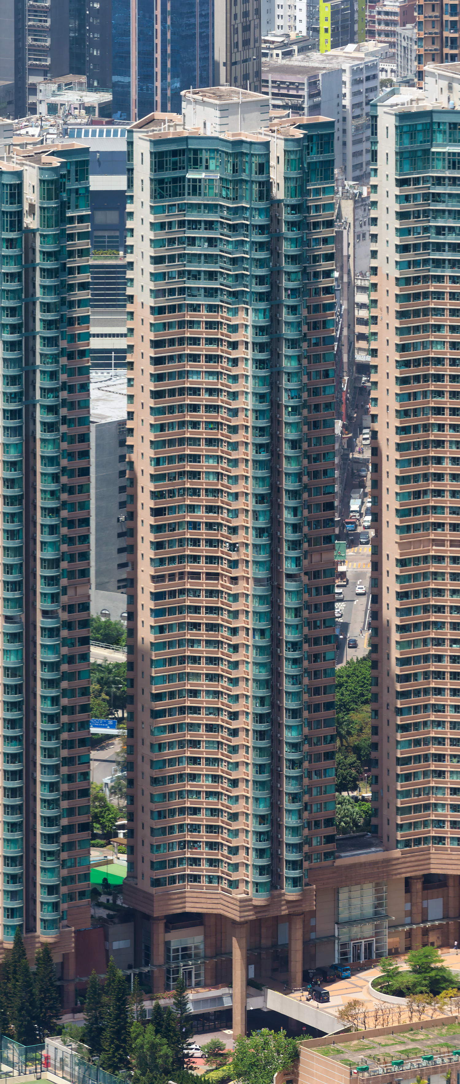 Park Avenue Tower 2, Hong Kong - View from International Commerce Centre. © Mathias Beinling